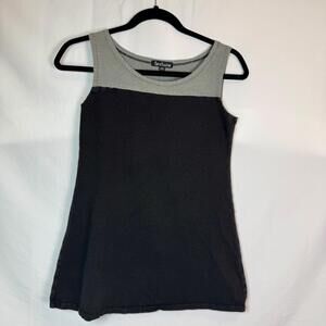 Texture Clothing Size XS Black & Gray Sleeveless Tank Top USA Made Hemp Organic